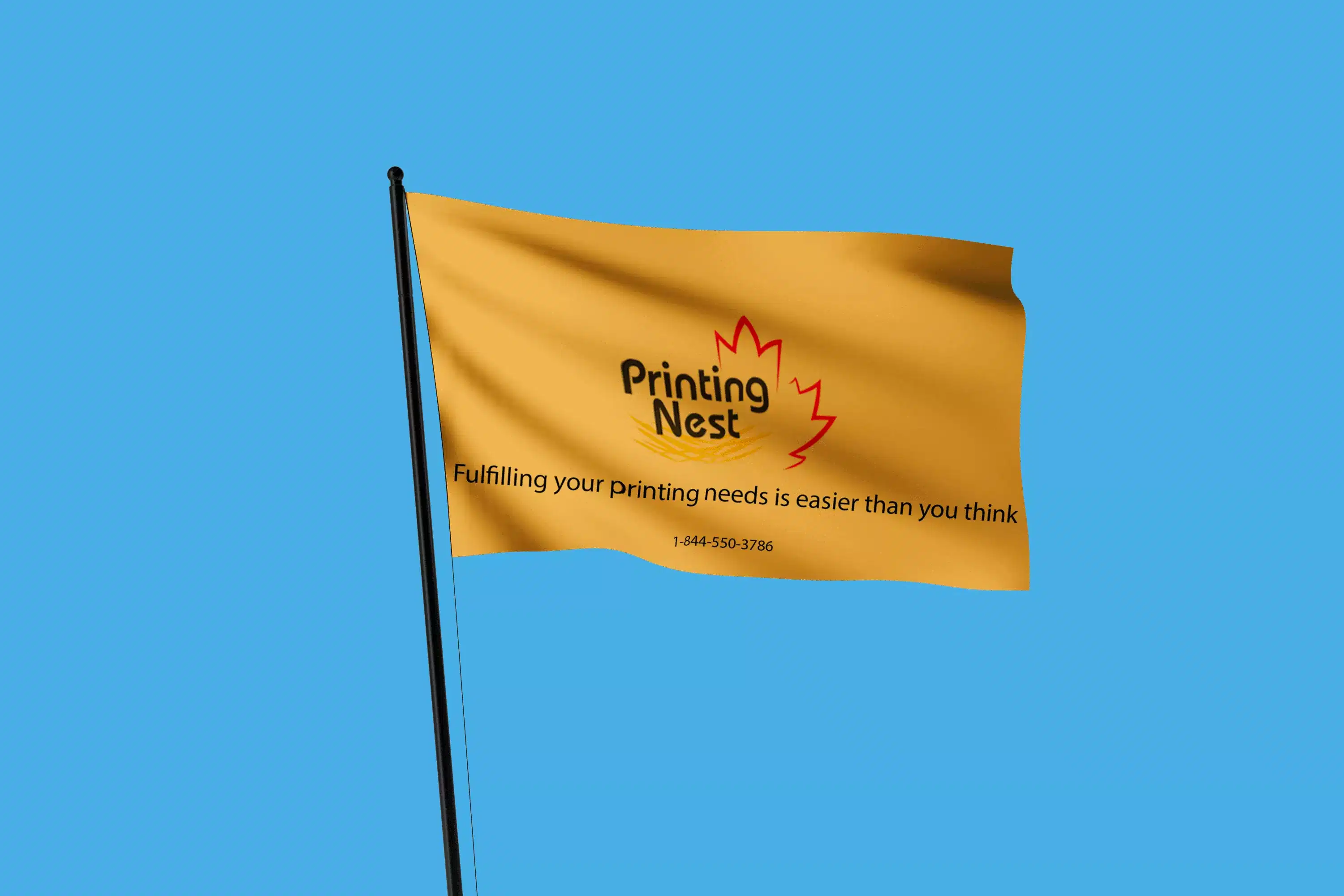 Custom Printed Pole Flag Printing Nest