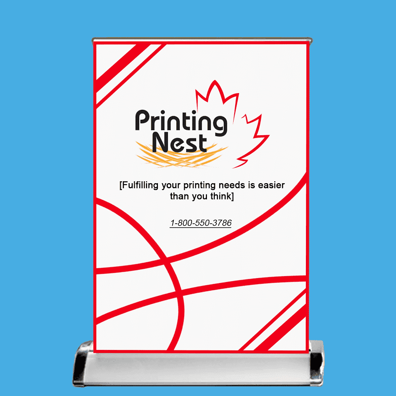Custom Printed Tabletop Retractable Banner Medium Printing Nest