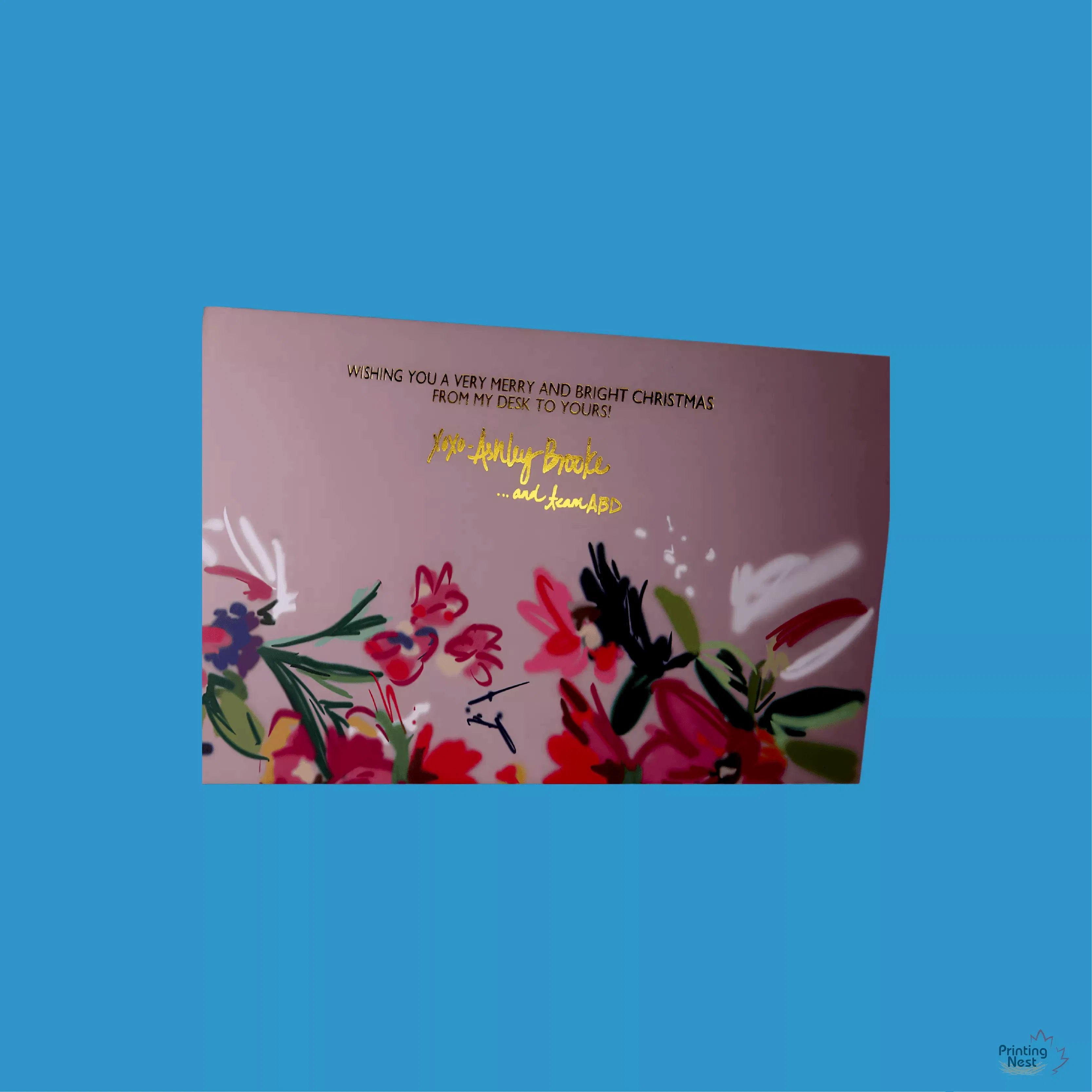 Gold Foil on Card OC Printing Nest