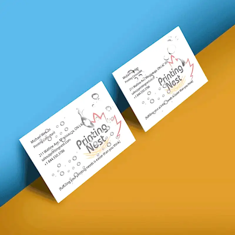 Laminated Waterproof Business Cards Printing Nest