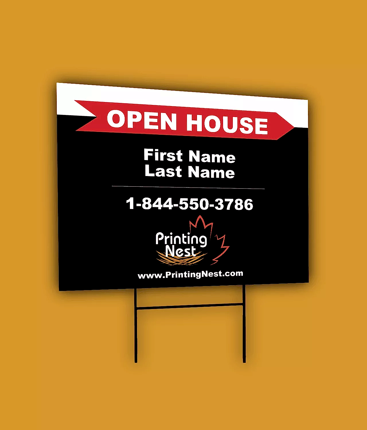 Custom Directional Lawn Sign for Real Estate Printing Nest