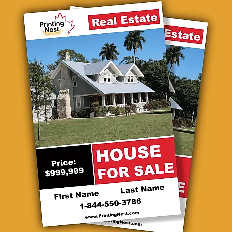 Custom Feature Sheet for Real Estate Printing Nest