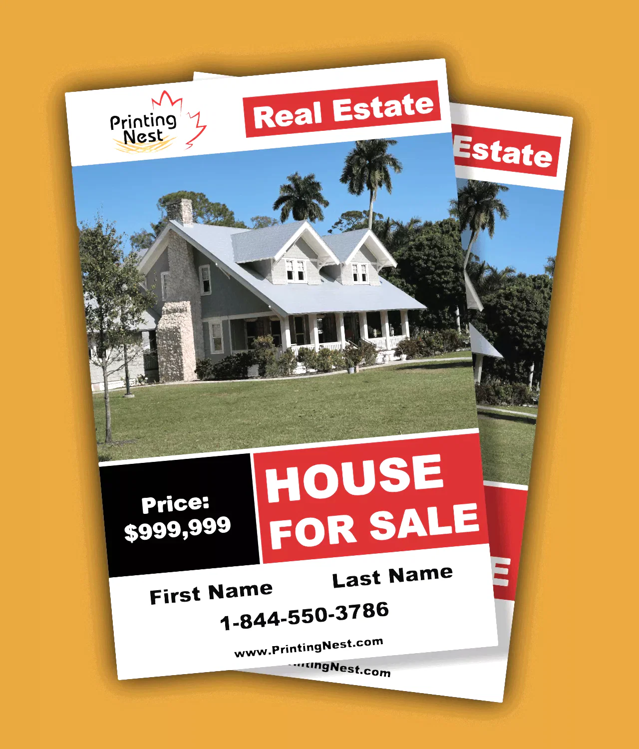 Custom Feature Sheet for Real Estate Printing Nest