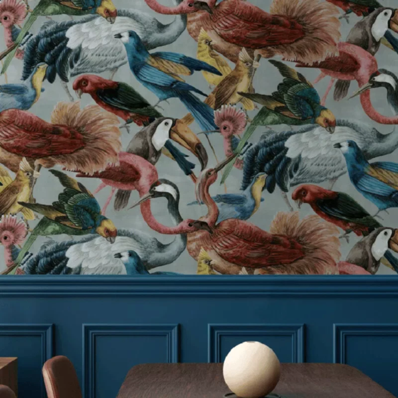 Custom Printed Modern Wallpaper Printing Nest