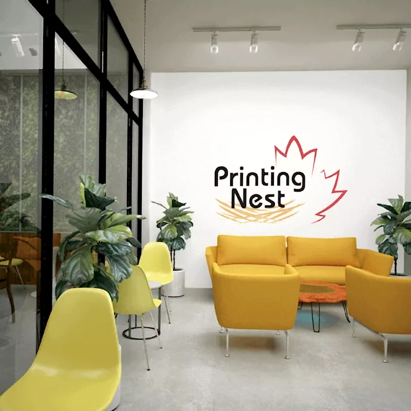 Custom Printed Office Wall Logo Printing Nest