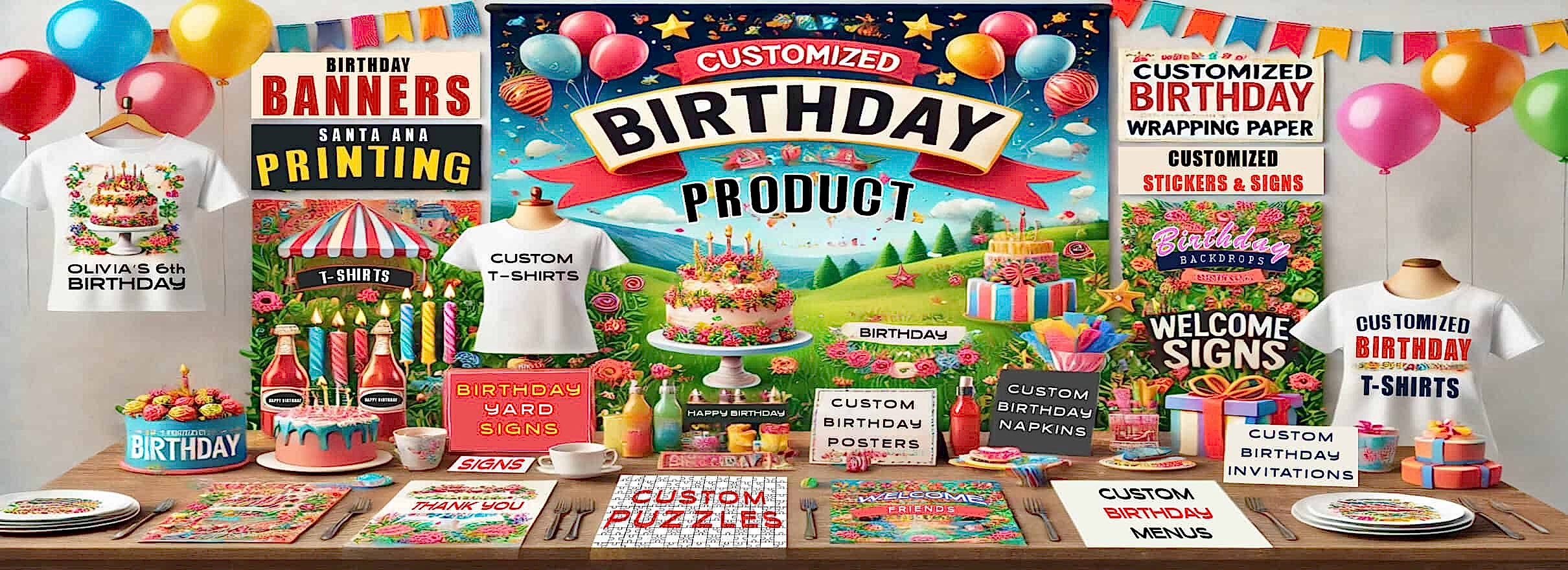 Birthday Party Printing in Orange County