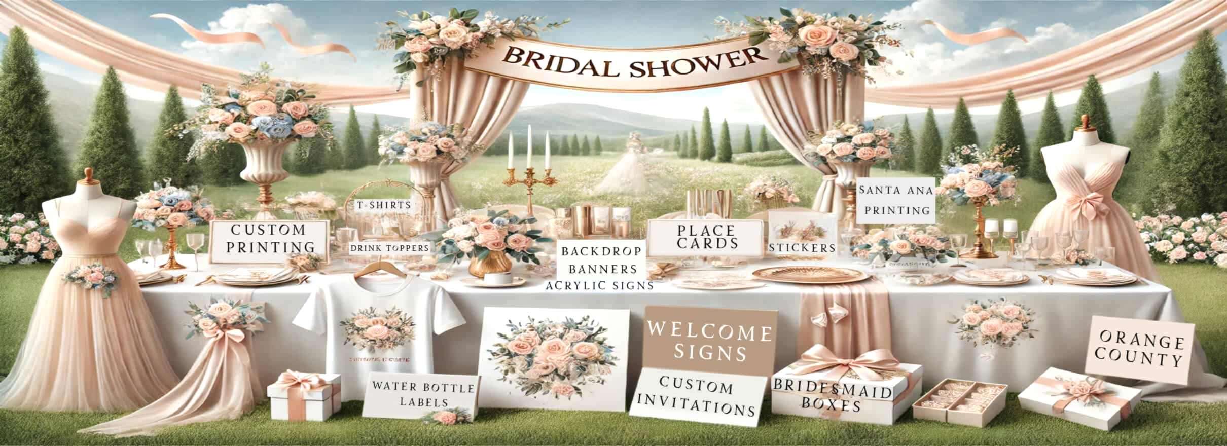 Bridal Shower Printing in Orange County