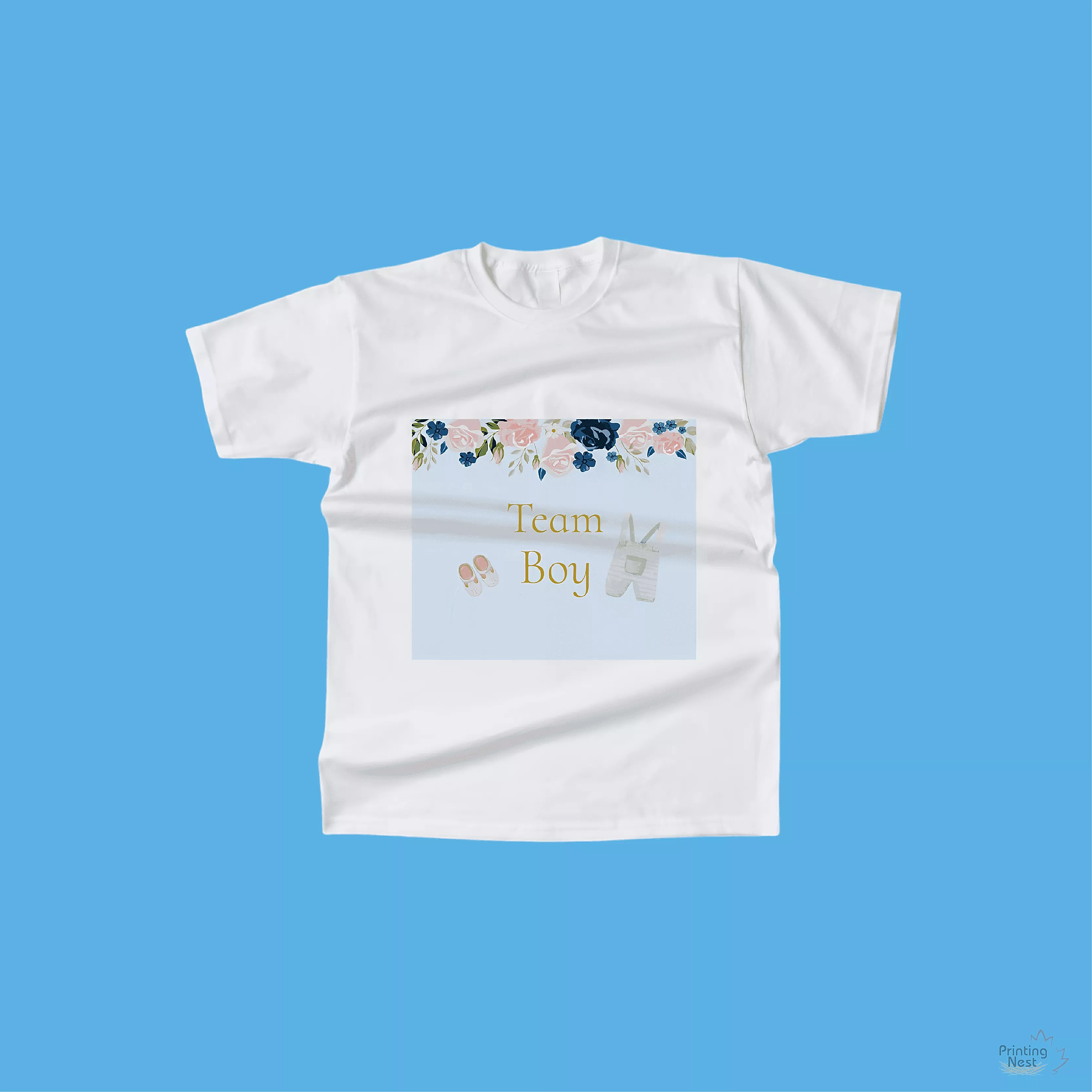 Custom Printed Baby Shower T-Shirts Printing Nest